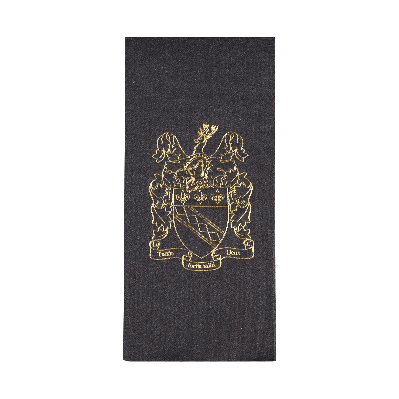 43x30 دستمال سفره سیاه و سفید نرم SJ2302